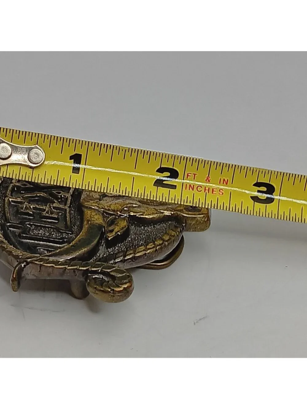 1980 Texas Longhorn 3D Belt Buckle Mad in USA Great American Buckle Co